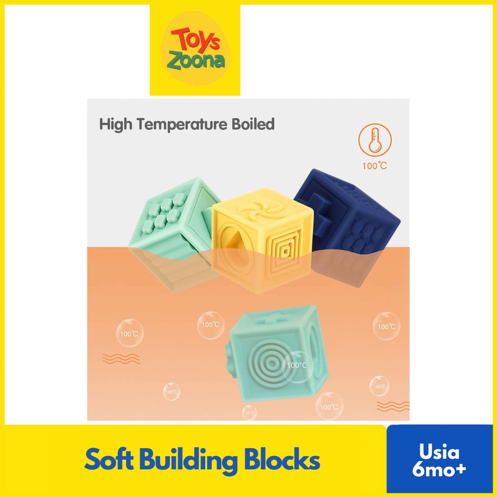 ToysZoona Mainan Edukasi Anak Balok Lentur Soft Building Blocks Building Blocks