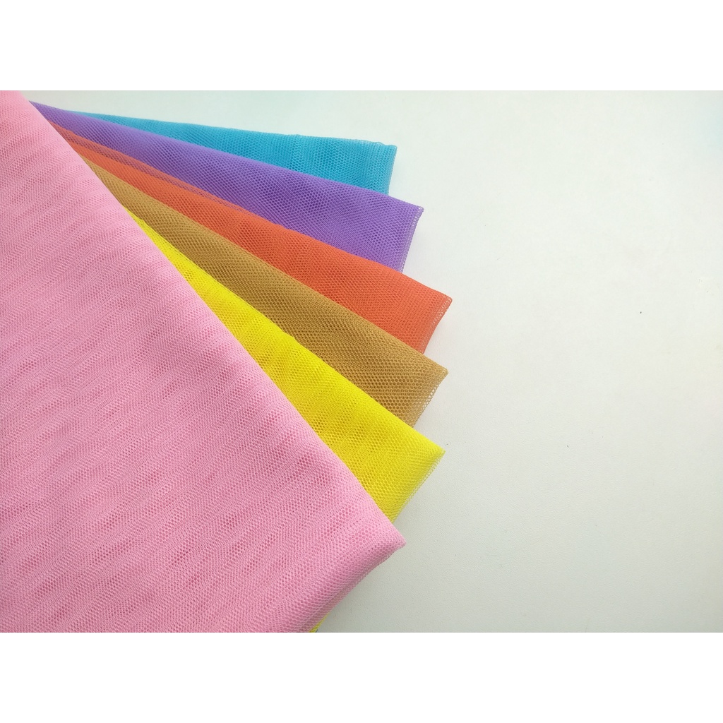 Kain Tile Polos / Tulle Polos 1 Meter Soft Tulle