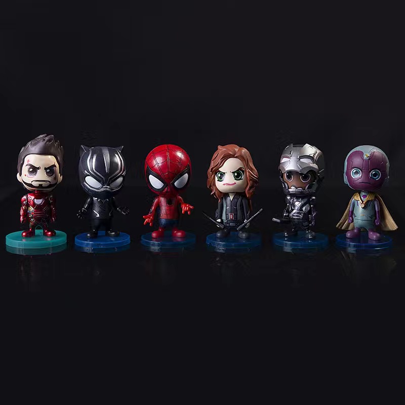 (WPJ-AVENGERS) PAJANGAN AVENGERS / FIGURE MINI AVENGERS / PAJANGAN SPIDERMAN / DEKORASI IRON-MAN / PAJANGAN MOBIL