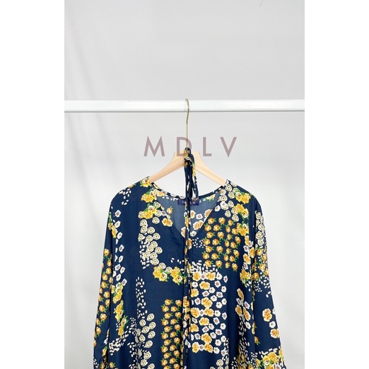 MDLV ~ 91911# Terrina Loose Dress Premium Dress Maxi Import