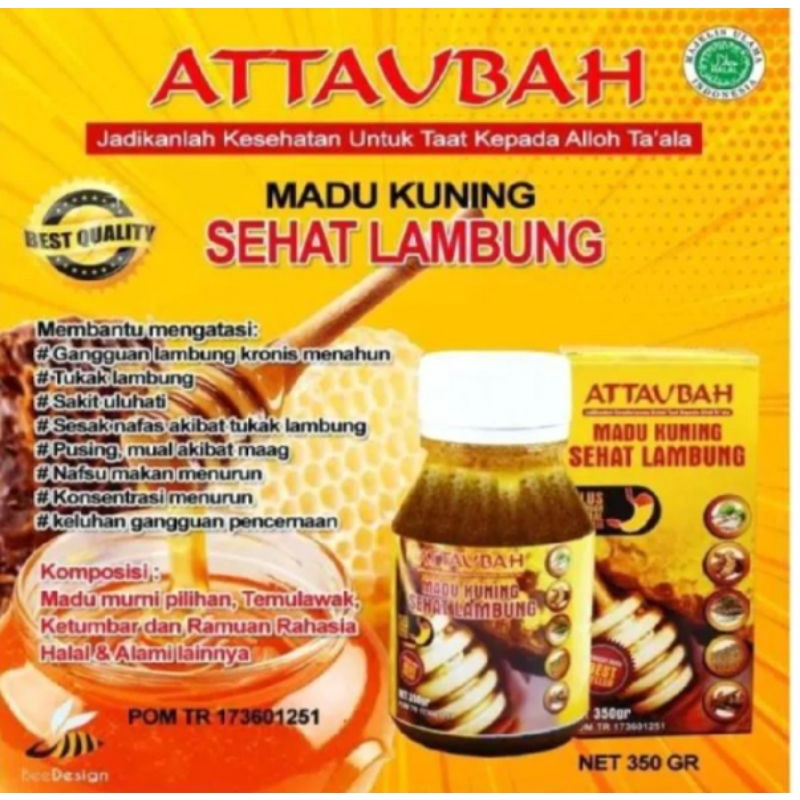 

madu terapi sehat lambung kuning 350gram