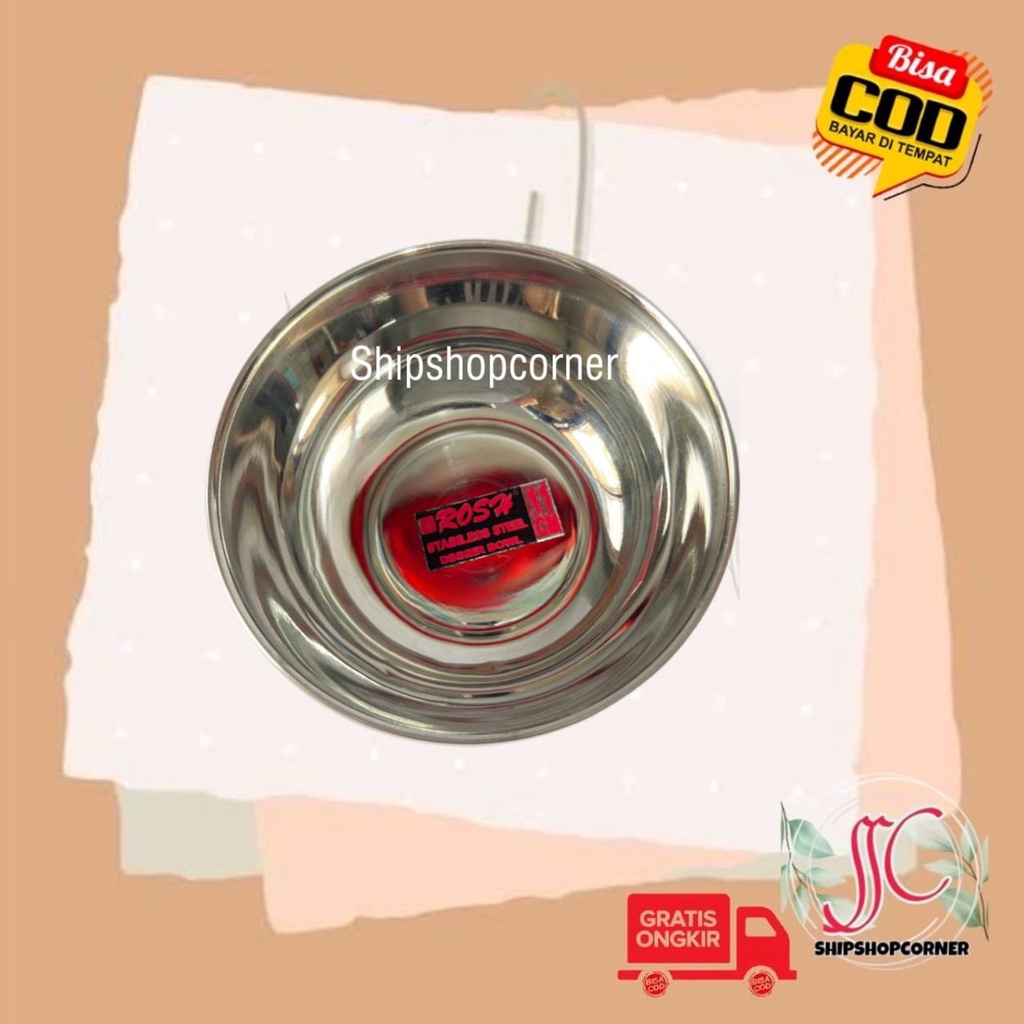 ROSH Dinner bowl mangkok stainless mangkok kuah 7,5cm 10cm 11cm