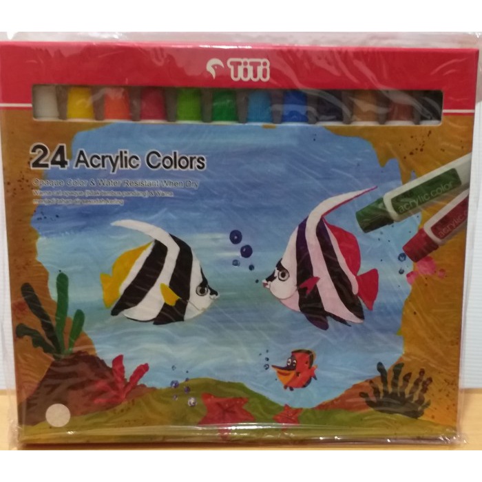 

Kusus Hari Ini Titi 24 Acrylic Colors Ac-12Ml-24 / Cat Acrylic Bagus