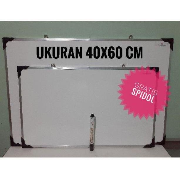 

PRODUK- PAPAN TULIS PUTIH / WHITEBOARD 40X60 CM (WHITE BOARD 40X60 CM) .