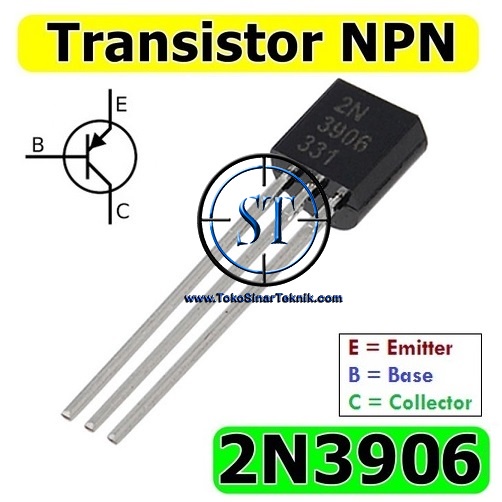 10 Pcs Transistor 2N 3906 PNP TO-92 2N3906 isi 10 BUAH