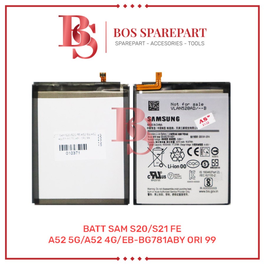 BATERAI SAMSUNG S20 / S21 FE / A52 5G /A52 4G ORI 99 / BATTERY / BATRE