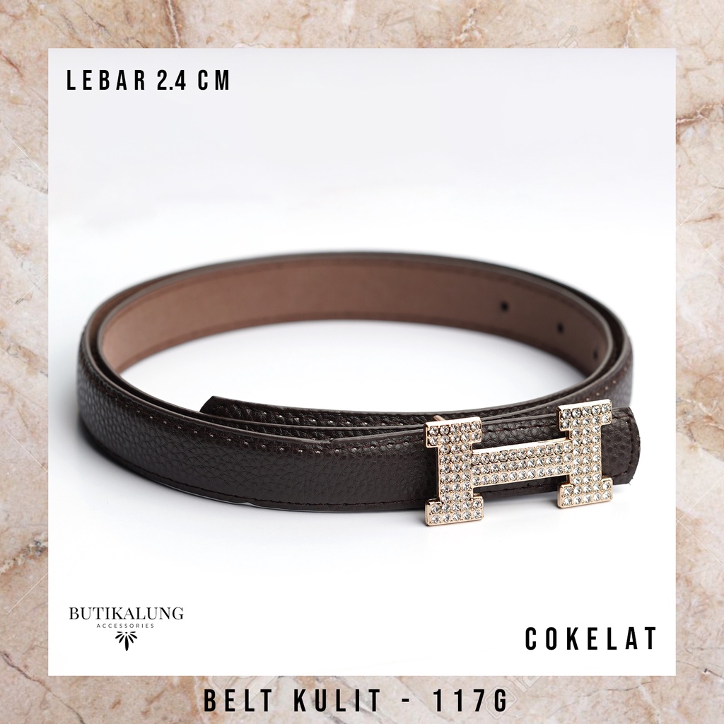 Belt Kulit Ikat Pinggang Pesta Sabuk Dress 0032PB 0032EB 117