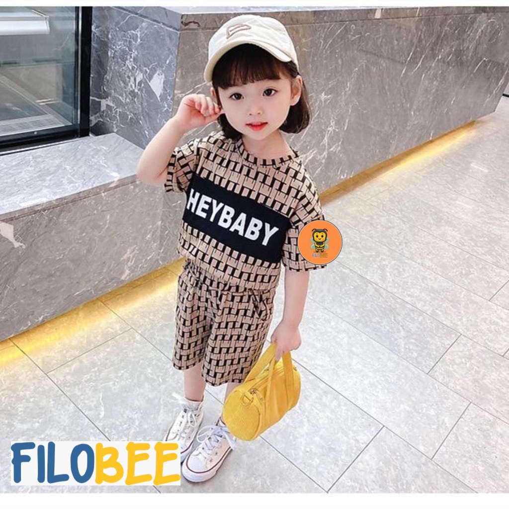 (FILOBEE) STELAN ANAK PEREMPUAN BAHAN KATUN MOTIF SABLON USIA 1-4 TAHUN