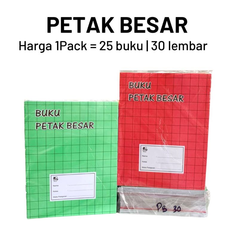 

Buku Petak Besar Isi 30lbr / bks 25buku