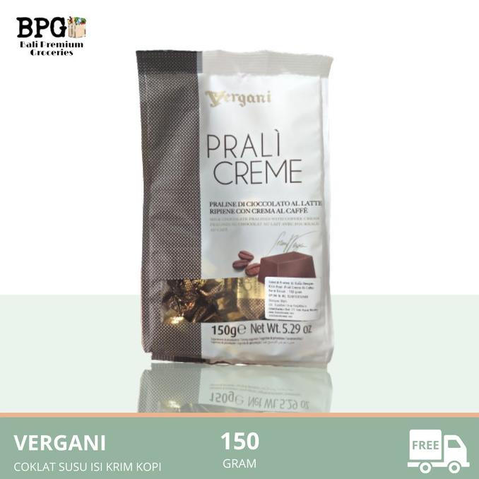 

best produk] VERGANI Prali Creme Al Caffe 150 Gr (Cokelat Susu Isi Krim Kopi)