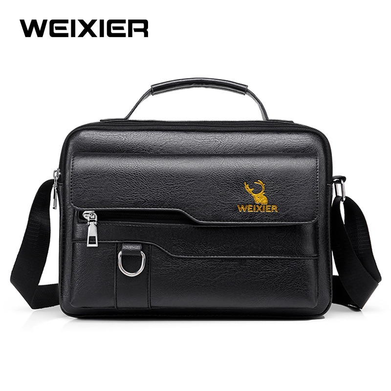 WEIXIER D255 Tas Selempang Pria Kulit Sling Bag Anti Air WK-SBY