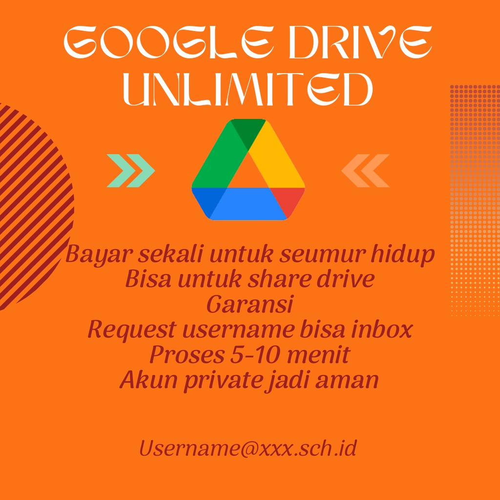 Google Drive Unlimited | Legal Produk Resmi | Email Workspsace Edu