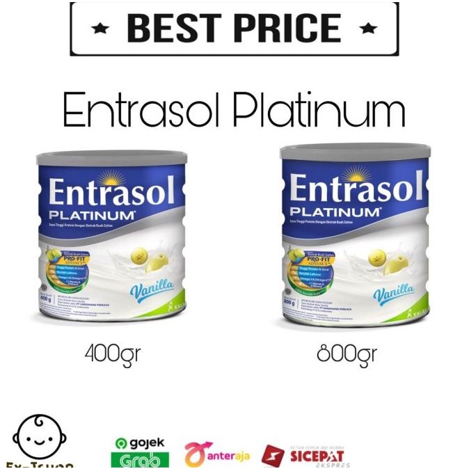 

[ COD ] ENTRASOL PLATINUM 800gr Vanila / Entrasol Platinum 400gr