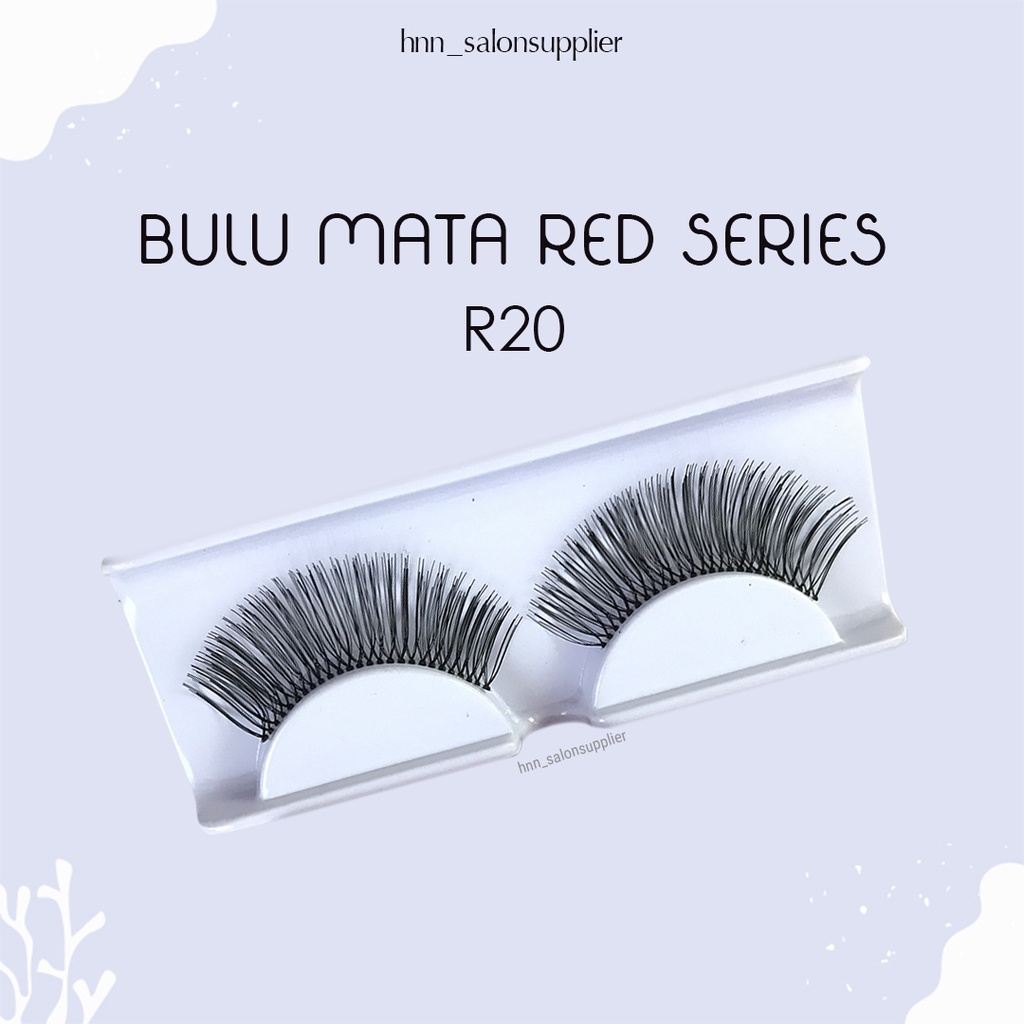 R20 Bulu Mata Palsu Handmade Fake Eyelash Eye Lashes Lash Artifivial Belle Eyelashes