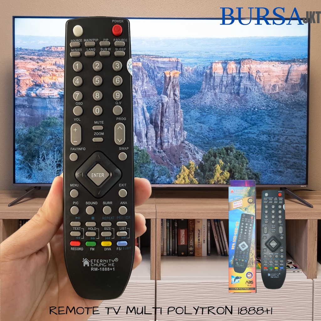 REMOTE TV POLYTRON TABUNG POLYTRON philips SAMSUNG DLL MULTI 1888+