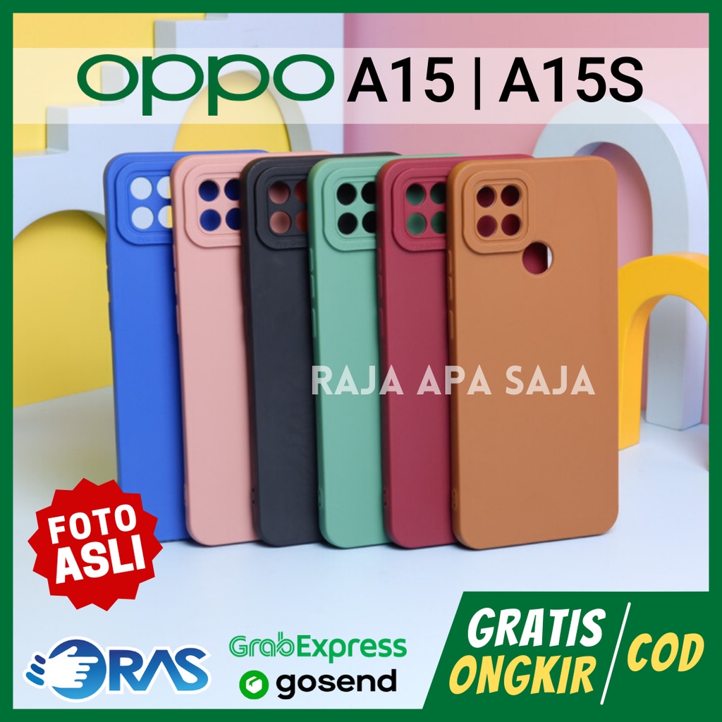 Soft Case OPPO A15 A15S Casing Silicon Silikon Karet Pelindung Cover HP Handphone Pro Cam