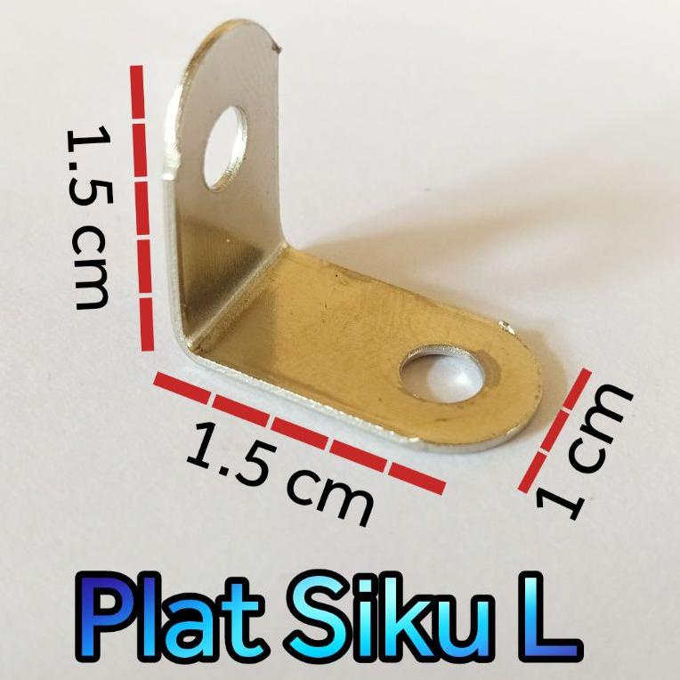 NEW ( 100 Pcs) Plat siku l kecil / siku ambalan hambalan / Siku l / plat siku l / plat siku / plat s