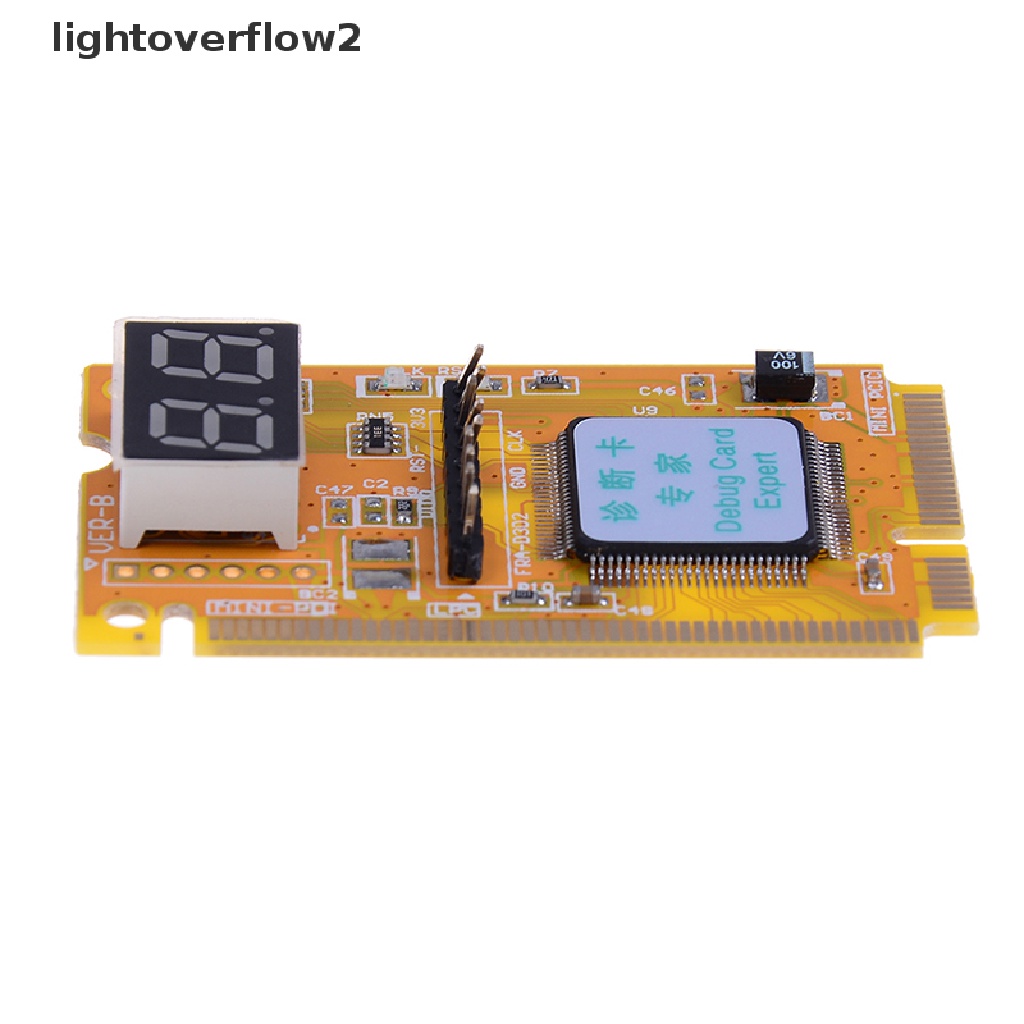 (lightoverflow2) 3in1 Kartu tester Analisa Diagnostik PC / laptop mini PC PC PC PC (ID)