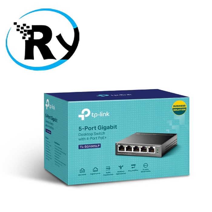 Tplink Tl-Sg1005Lp 5 Port Gigabit Desktop Switch Poe+ 4Port