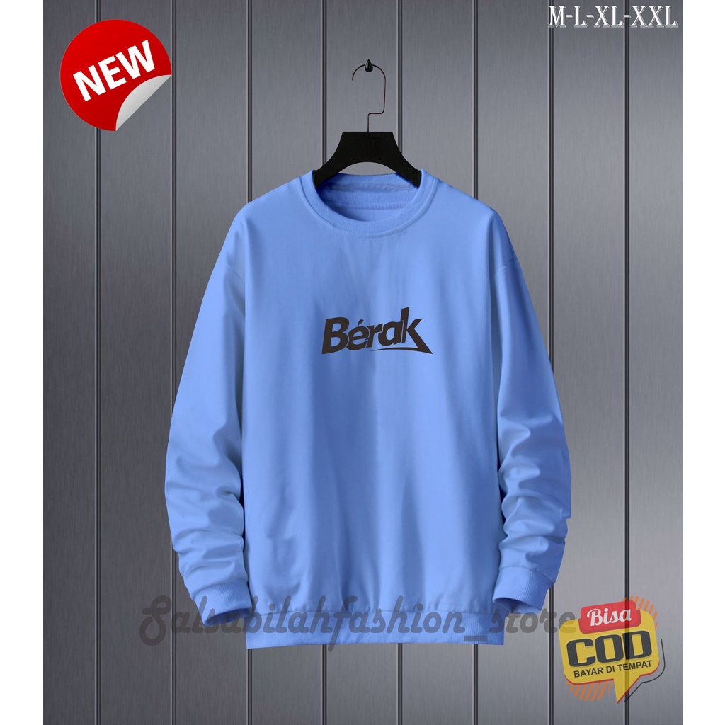 (COD) CREWNECK BERA'K SCRIPT BLACK UNISEX ORIGINAL