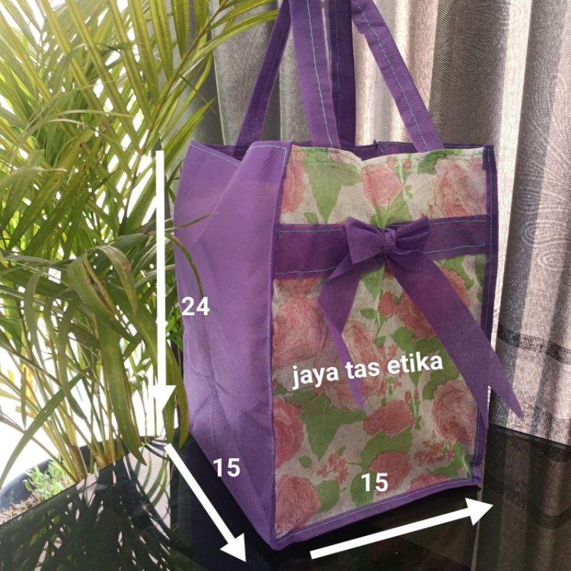 (1 lusin =12 psc)tas hajatan pita kotak 15x15