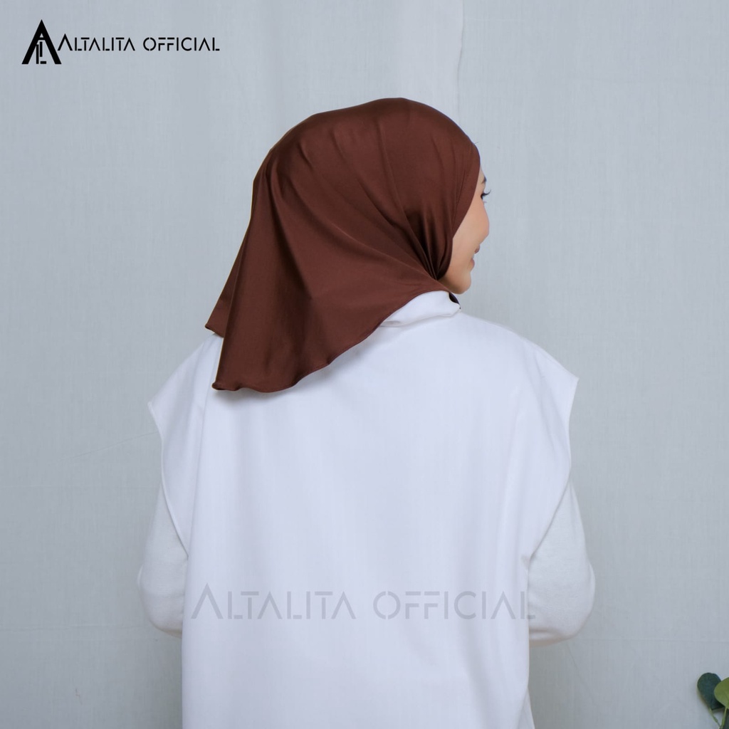 Altalita - Kerudung Bergo Zyta Non Pad Instan Polos Terbaru Bahan Jersey Premium Cocok untuk Olahraga Volly Futsal Senam dan Sehari-hari