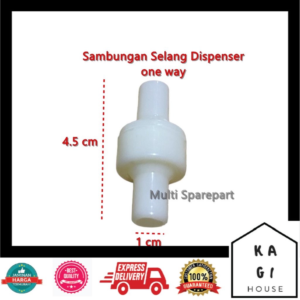 Sambungan Selang Dispenser satu Arah one Way Valve Universal