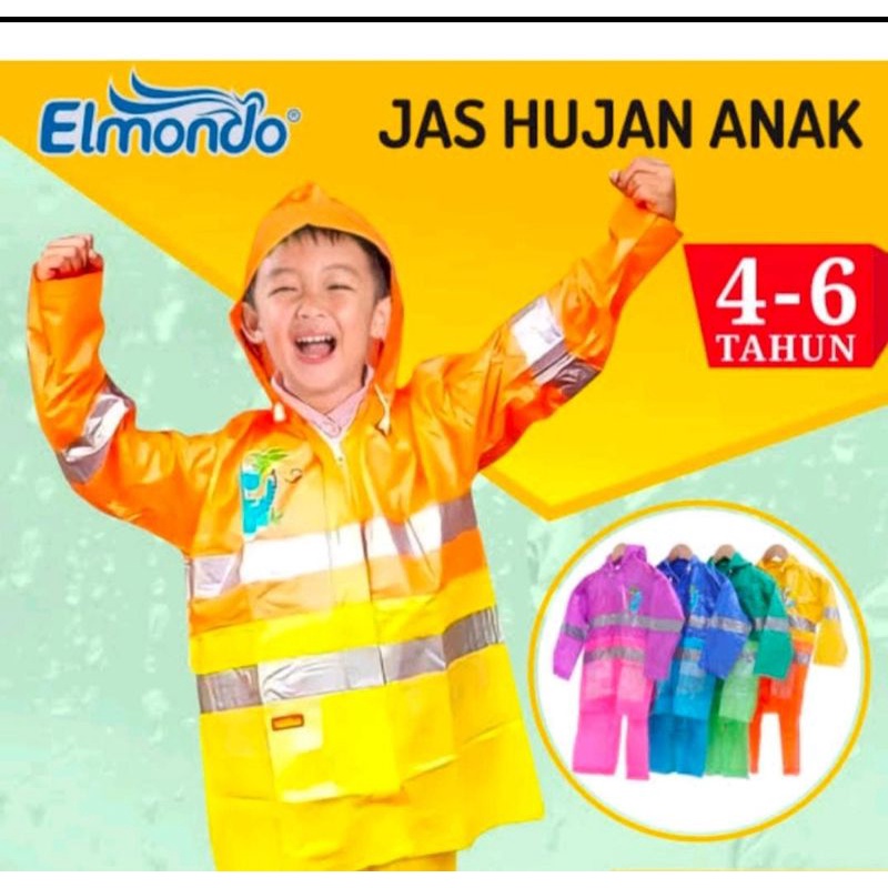 Jas Hujan Anak Murah Kido Motif / Jas Hujan Anak New Mini Kids Elmondo 306