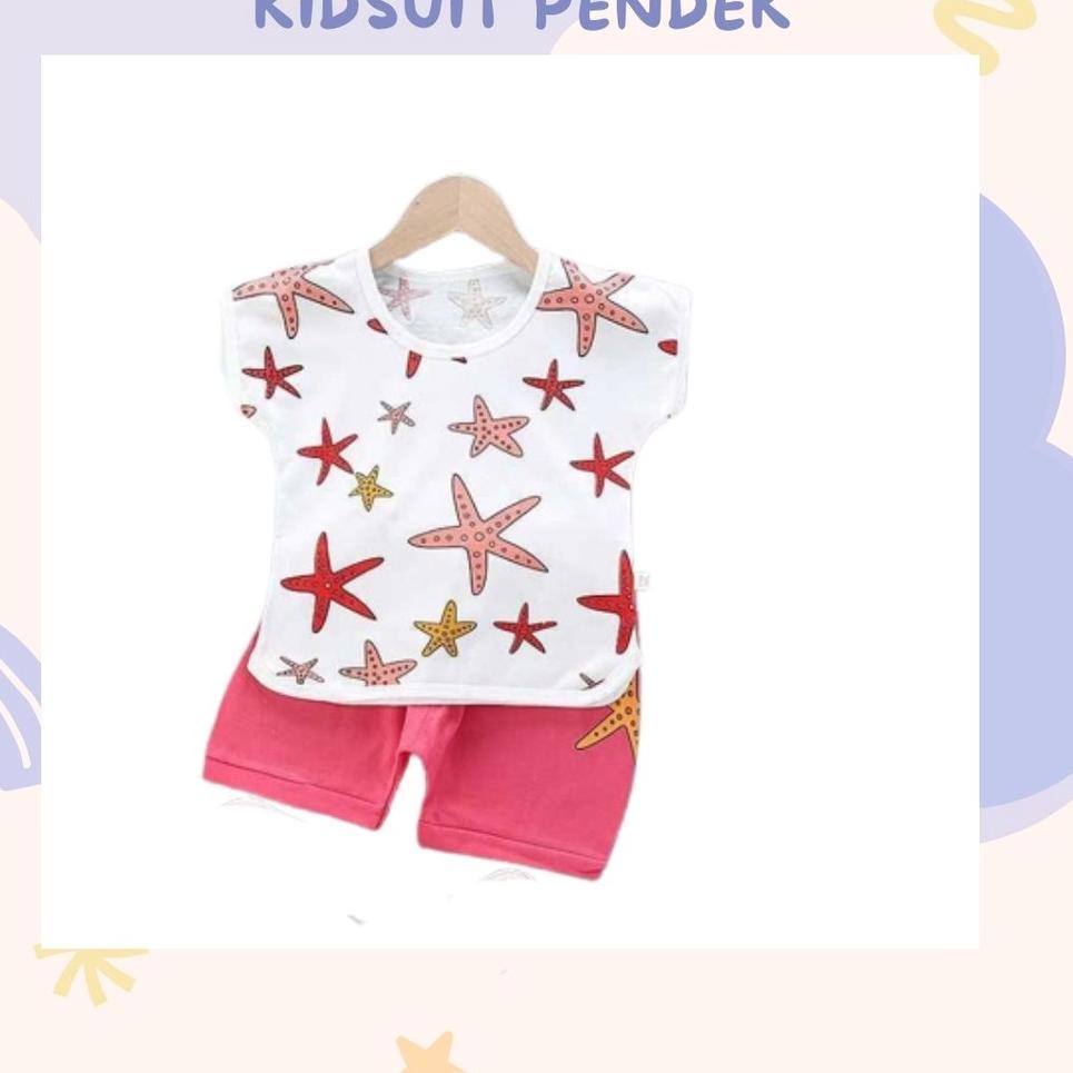 ho KIDS SUIT PENDEK Setelan Anak Bahan Kaos Lengan + Celana Berkualitas Import 1-4 Tahun ebv "DRN.18