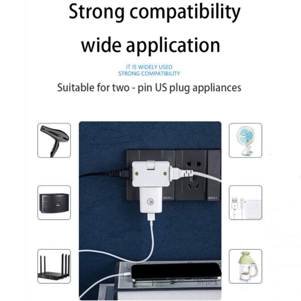 POPULAR Power Socket 2USB Splitter Untuk Stop Kontak Listrik Travel