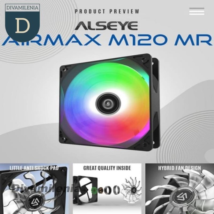 Airmax Fan Casing Alseye Airmax M-120 MR Fan Casing 12cm RGB Gaming M120 MR