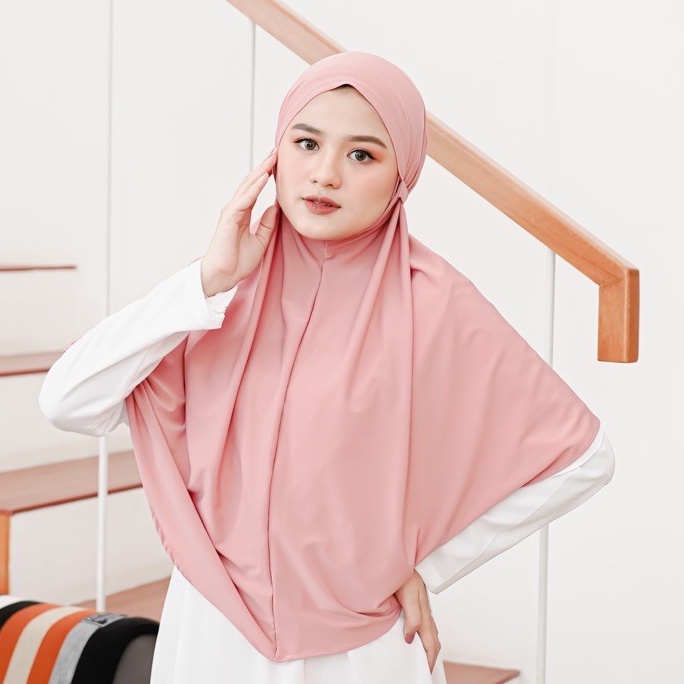 Jilbab Bergo Instan Jersey Tali Tanpa Pet