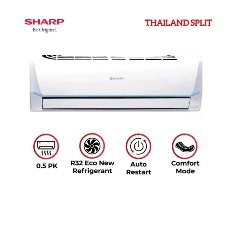 SHARP AC New Jetstream Series 1/2 PK - AH-A5SAY [Indoor + Outdoor Unit Only]