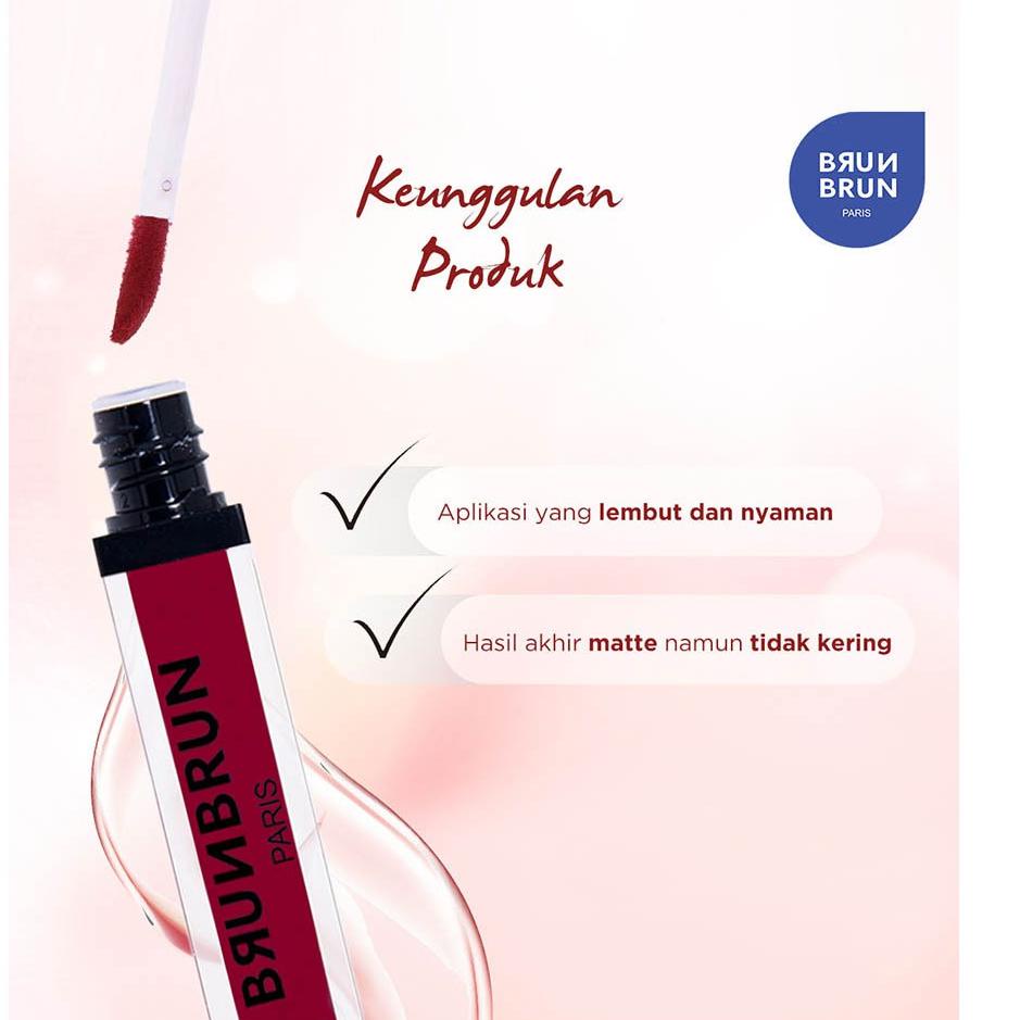 Laku keraz--Brunbrun Paris Melted Matte Lip Color - Red Superior