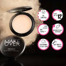 MAKE OVER POWERSTAY MATTE POWDER FOUNDATION || pedak padat