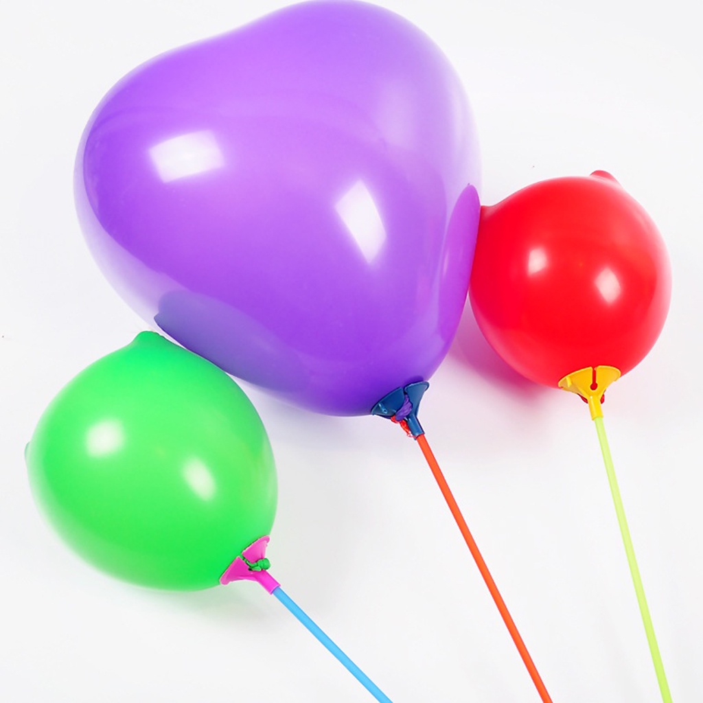 ☛TK☚ Tangkai Balon / Gagang Balon / Stik Balon Warna Warni / Pegangan Cup Balon Warna Random / Pegangan Balon / Stick Balon R812