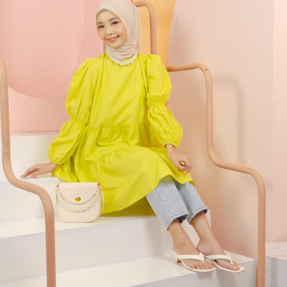 Terbaru HijabChic Frita Lime Green Top