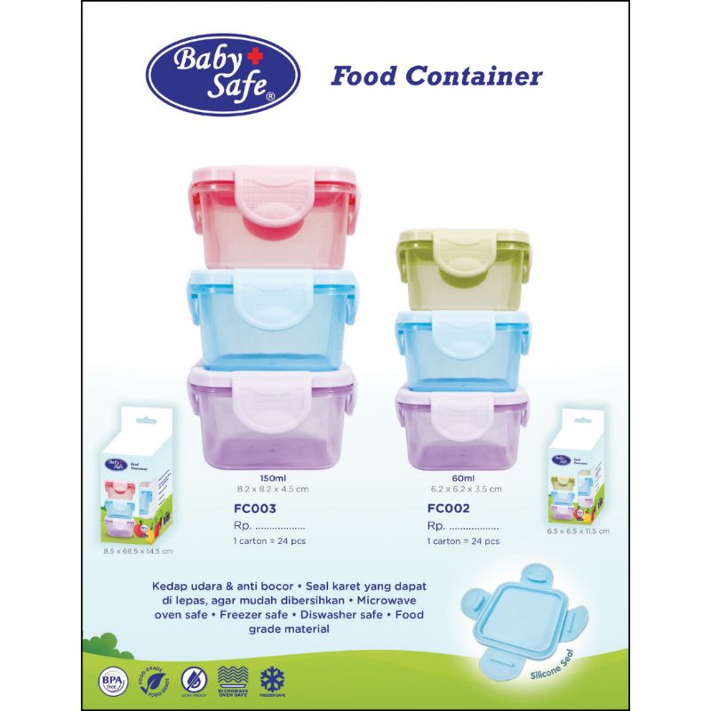 Baby Safe Food Container (FC002/FC003) - Kontainer Makanan Bayi