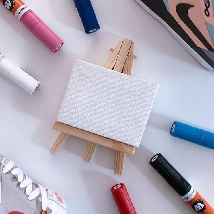 

BIG DISKON PAKET LENGKAP / KANVAS 20X30CM / PALET / CAT ACRYLIC / KUAS NO.1 / EASEL ( STANDING KANVAS ) 2786 ㅺ