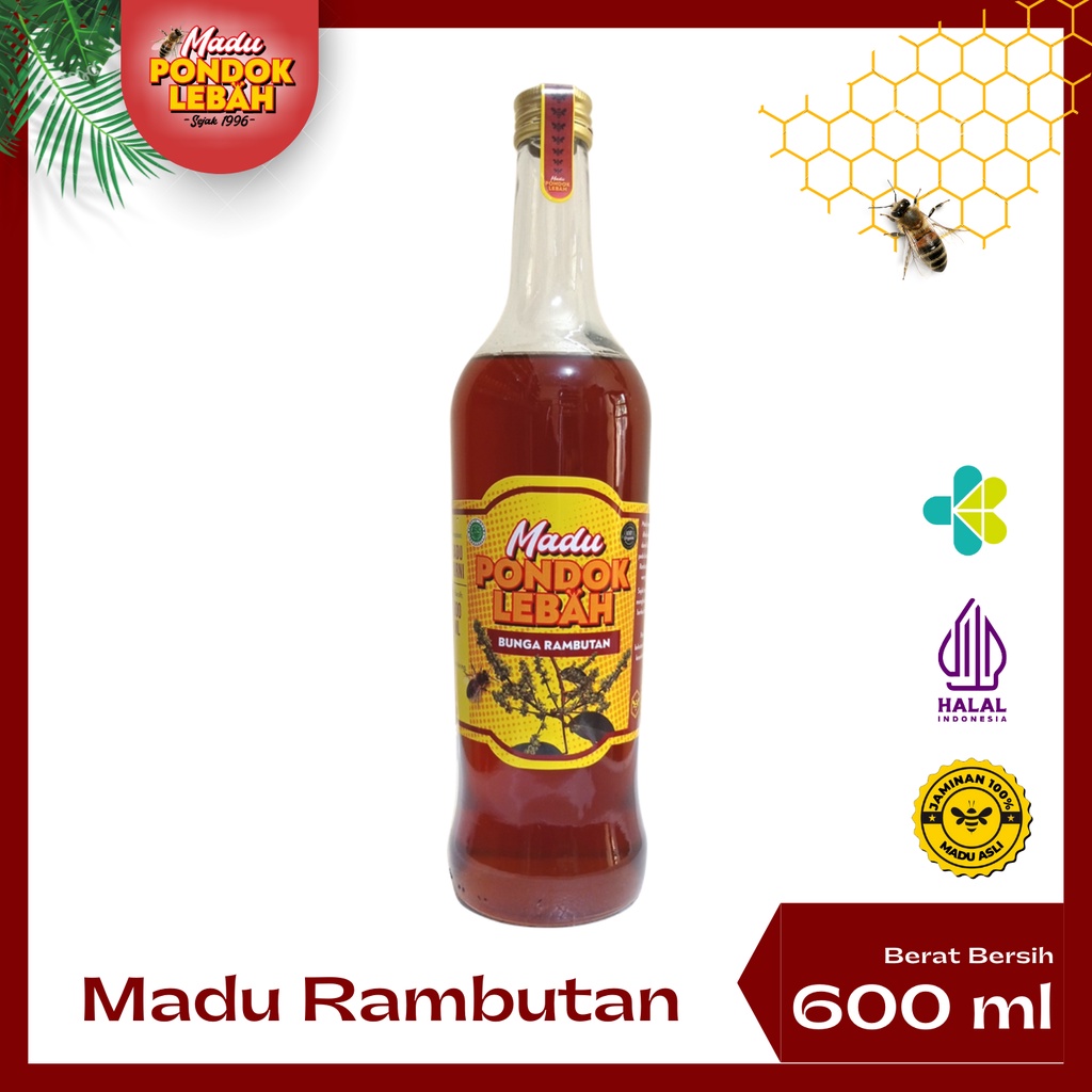 

Pondok Lebah - Madu Murni Rambutan Asli 600ml