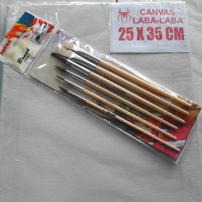 

Paket Kanvas Lukis / Canvas Lukis 25 cm x 35 cm + Kuas