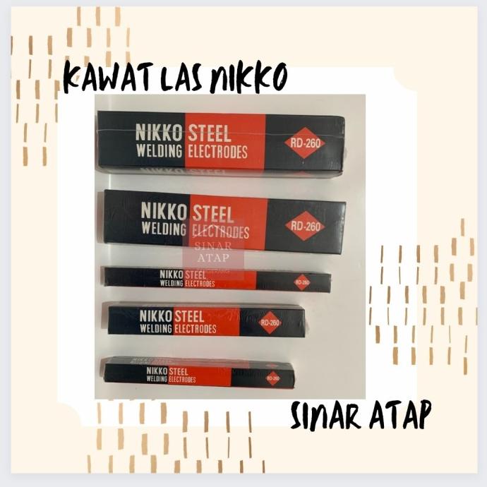 KAWAT LAS NIKKO RD 260 2.6mm 1 DUS BERAT 5KG
