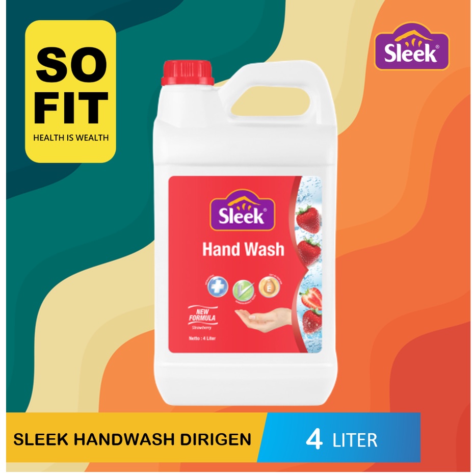 Sleek Hand Wash Dirigen 4 LITER / Handwash Sabun Cuci Tangan