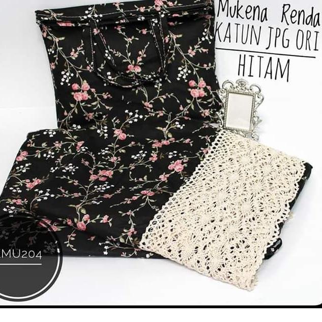 Mukena Dewasa Katun Jepang Original Renda
