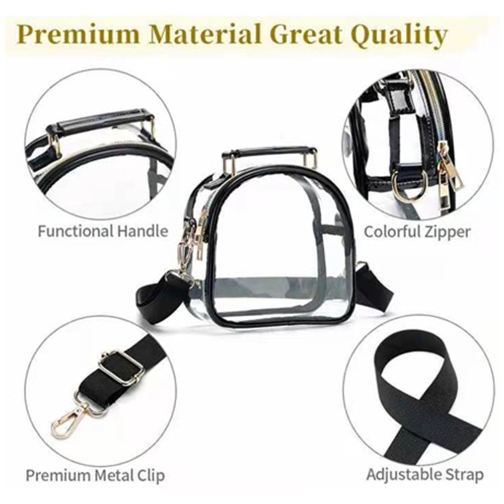 10.10 PROMO Tas selempang bening UNTUK KONSER PVC wanita tas tangan bahu transparan stadion tas ponsel kecil dompet TAS TRANSPARAN KONSER