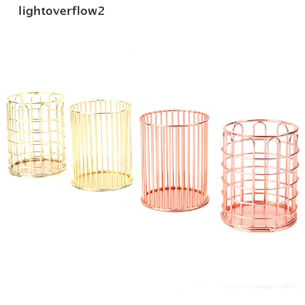 (lightoverflow2) Tempat Pensil / Alat Tulis / Kosmetik / Makeup Untuk Meja Kantor / Sekolah