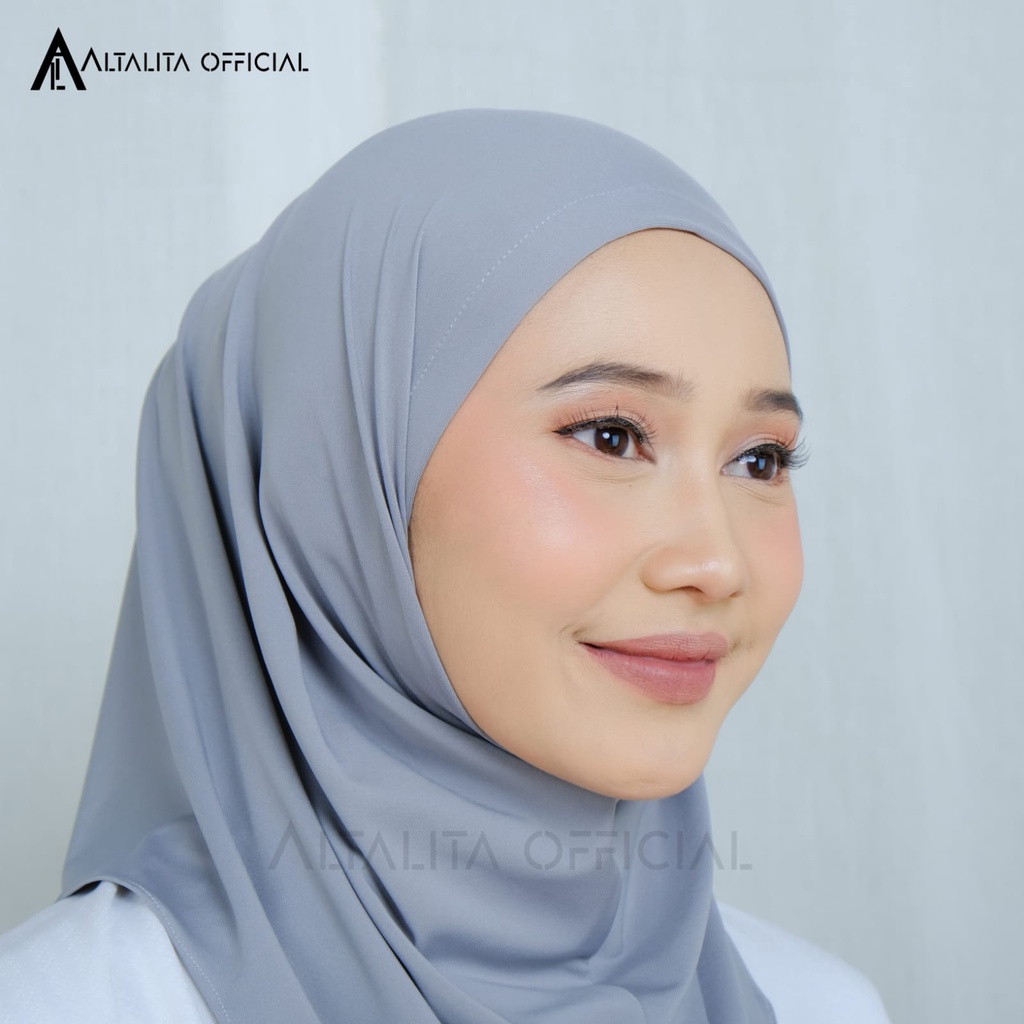 Altalita - Jilbab Bergo Zyta Sport Instan Non Pet / Non Pad Terbaru Bahan Jersey Premium Cocok untuk Olahraga Volly Futsal Senam dan Sehari-hari