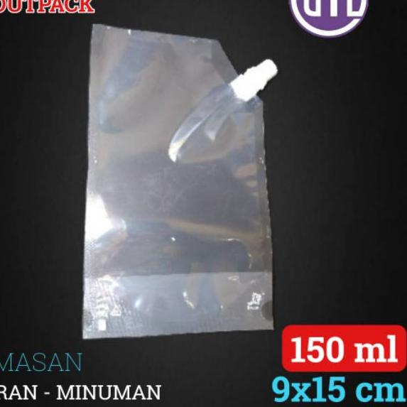 Rekomendasi STANDING POUCH 150ML SPOUTPACK PLASTIK KEMASAN CAIRAN MINUMAN MINYAK
