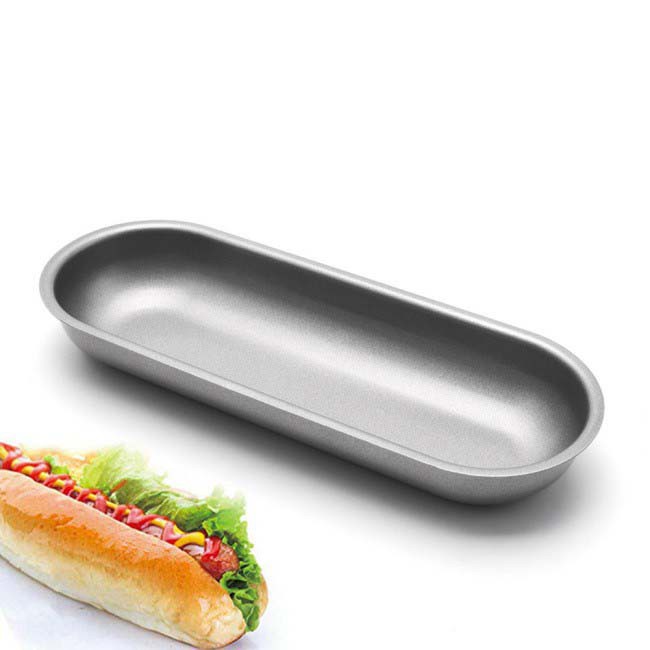 Cetakan Hotdog Press tanpa sambung Loyang Roti Hotdog Cetakan Hotdog Tebal bahan almunium