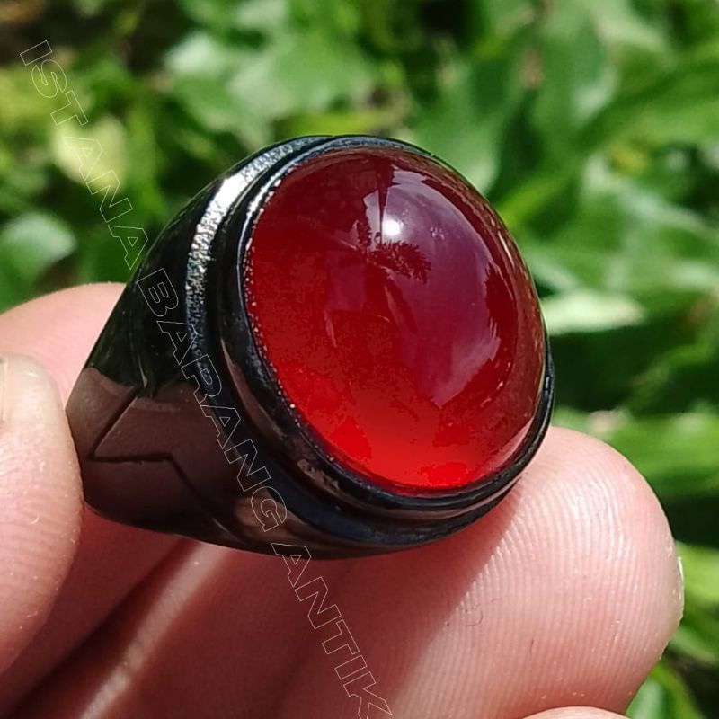 BATU CINCIN AKIK RED CEMPAKA ACEH ASLI 100%NATURAL